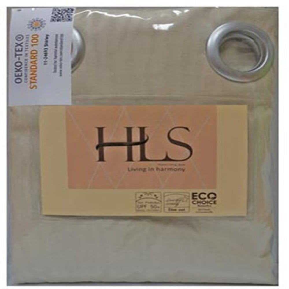 HLS LALA UV EYELET CURTAIN140x250 CREAM