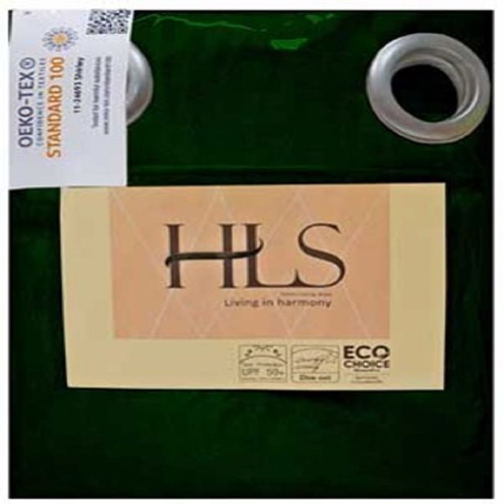 HLS LALA UV EYELET CURTAIN140x180 GREEN