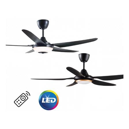 CEILING FAN DC2 313L (GM) DEKA ABS MODERN BLACK 56" 5P