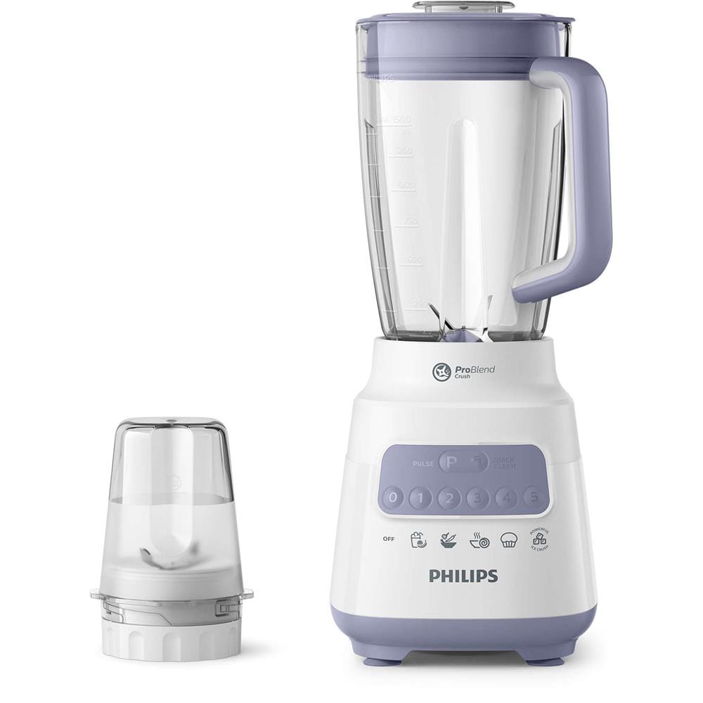 PHILIPS BLENDER HR2221/01 700WATT 2.0LITER 5SPEED+PULSE 3 ACCESSORIES