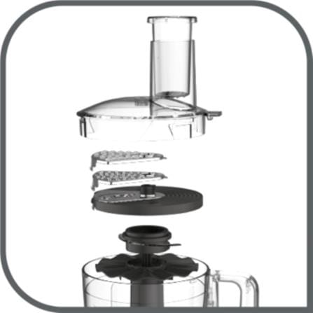 TEFAL FOOD PROCESSOR DO2461 700WATT 1.8LITER 6 ATTACHMENT 2 + PULSE