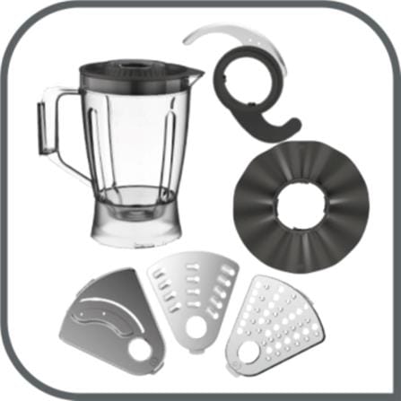 TEFAL FOOD PROCESSOR DO2461 700WATT 1.8LITER 6 ATTACHMENT 2 + PULSE