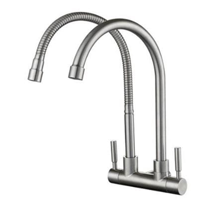 LIVINOX SINK FAUCET WALL SINK &ldquo;U&rdquo; + FLEXI DOUBLE SPOUT LST-CR231F (WDCCL/E)