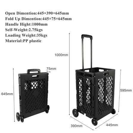 JUN HONG FOLDABLE SHOPPING CART 35kg