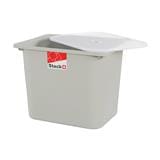 STORAGE BOX WITH LID STACKO 2011C 43X33X34CM GRAY