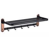 SORENTO FOLDABLE TOWEL RACK 60CM SRT446-ROSE GOLD (E)