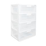 4 DRAWER STACKO MAX(L) 58.5X41X88CM CLEAR