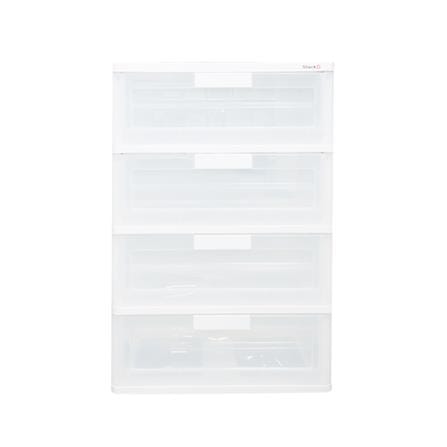 4 DRAWER STACKO MAX(L) 58.5X41X88CM CLEAR