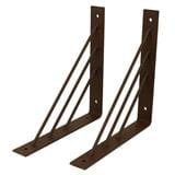 BRACKET STACKO TRIPLE LINE 18X18CM BROWN