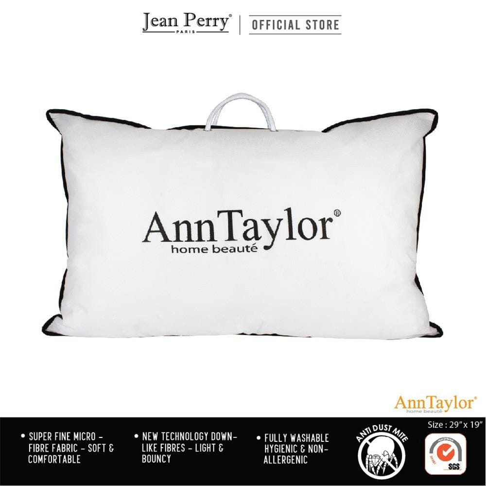 ANN TAYLOR PILLOW DOWN ALTERNATIVE 29X19 WHITE
