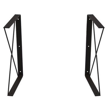 2 TIER BRACKET STACKO CROSS 32.5X20CM BROWN
