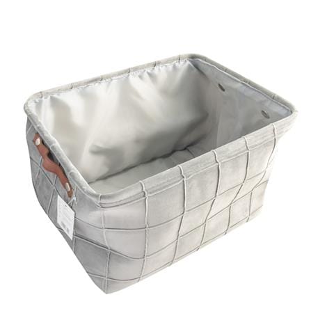 CLOTH BASKET SIMPLE SOFT L GREY