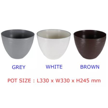 FELTON ROUND POT FBL 2450 GRY (D33*H25)