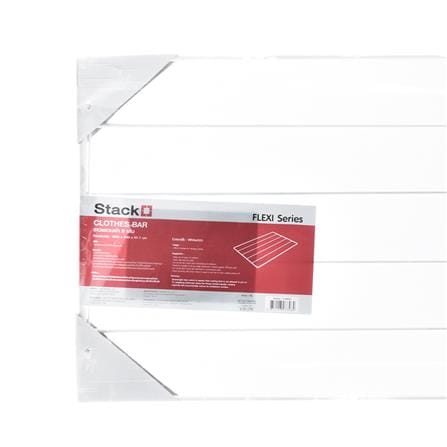WALL CLOTHES 6 RAIL RACK STACKO FLEXI 80X40X1.7CM WHITE
