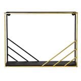 WALL SHELF(B) STACKO IDYLLIC 40X15X30CM BLACK/GOLD