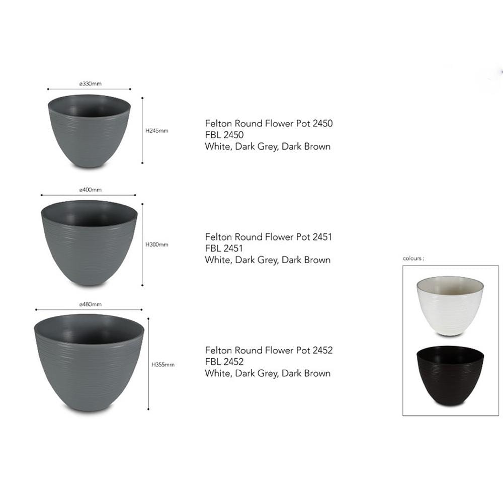 FELTON    PLASTIC POT