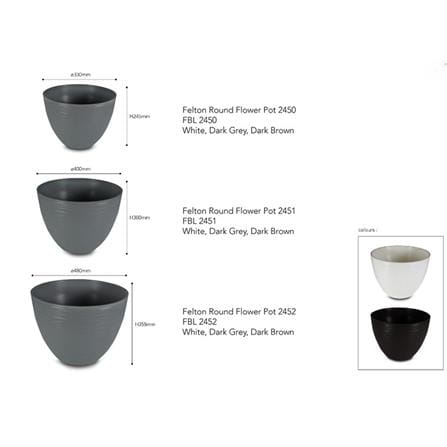 FELTON    PLASTIC POT
