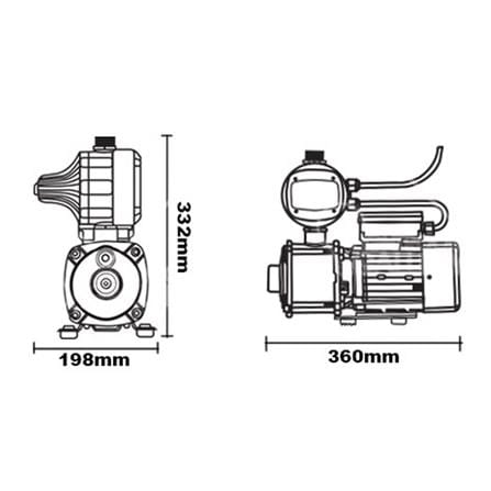 JOVEN BOOSTER PUMP JHP3-40 0.55KW