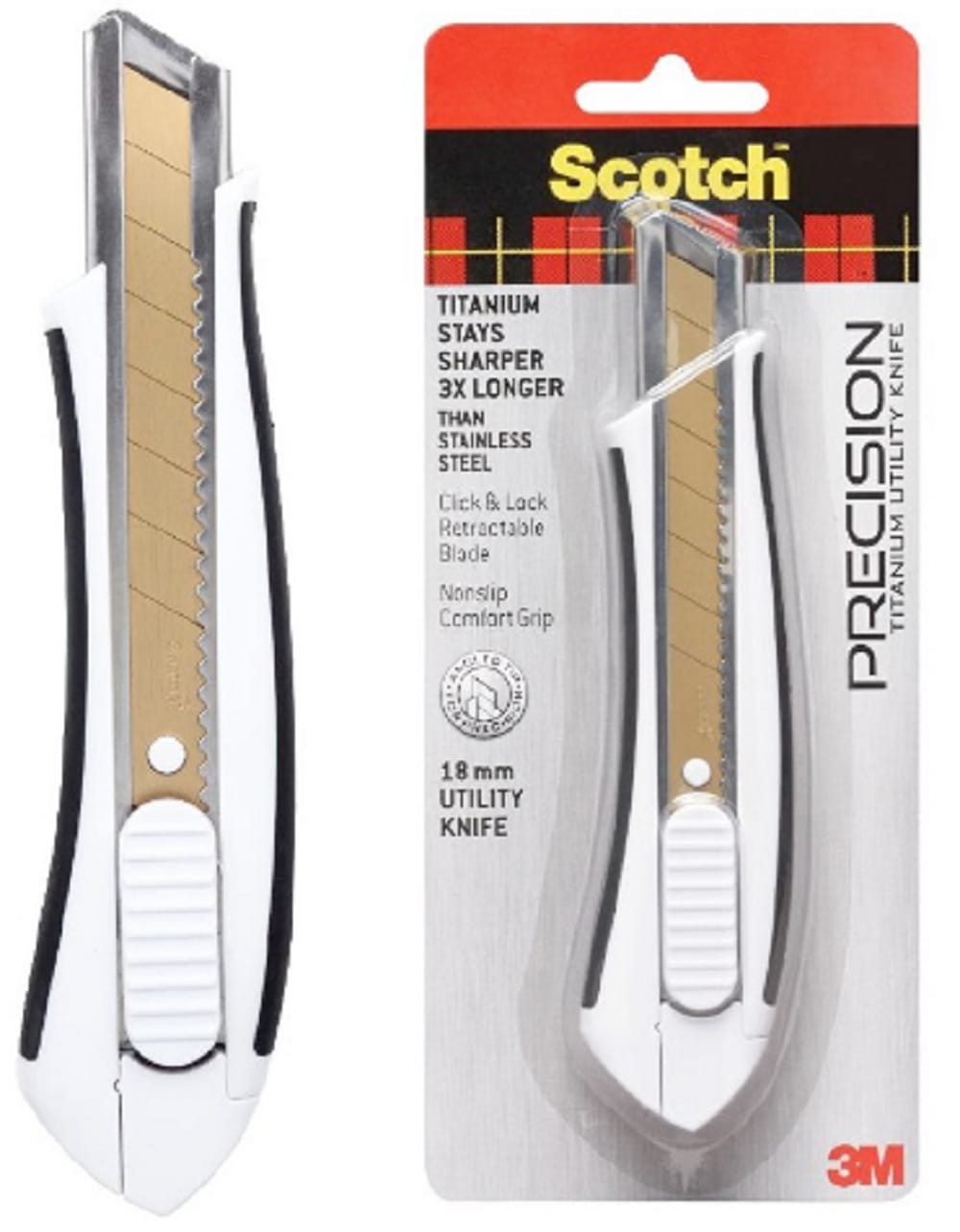 3M SCOTCH TITANIUM UTILITY KNIFE LARGE