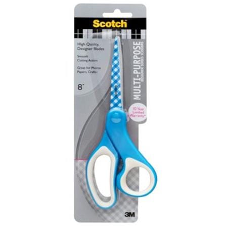 3M SCOTCH (8") MULTI-PURPOSE DESIGNER SERIES SCISSORS (BLUE)