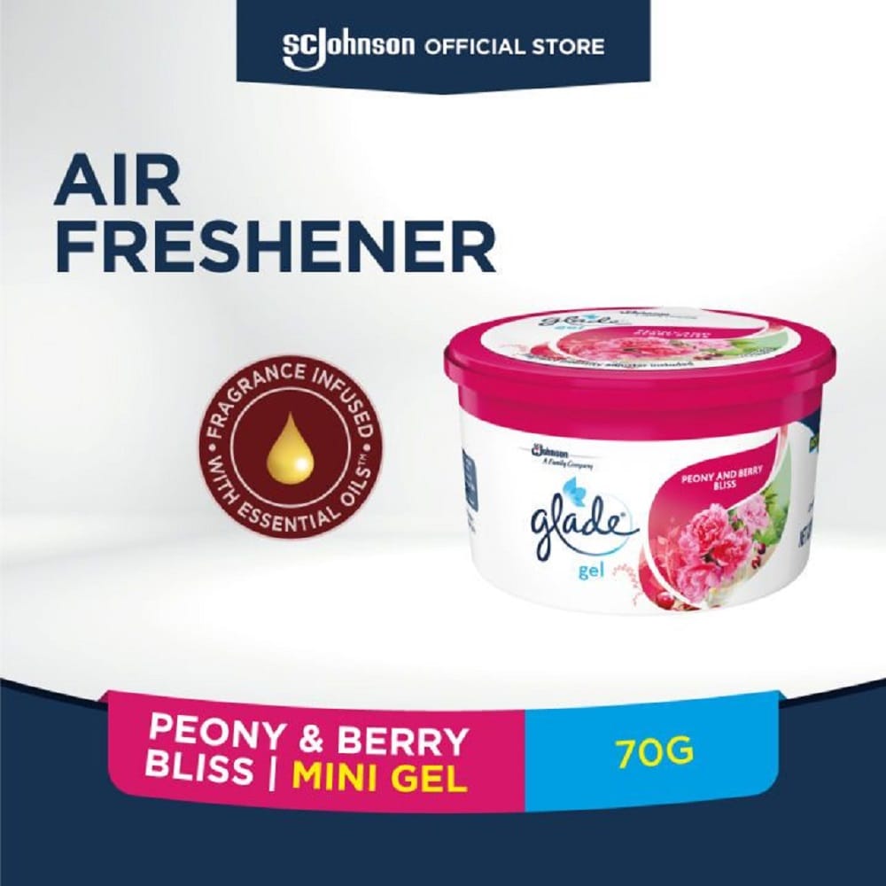 GLADE MINI GEL PEONY & BERRY 70G
