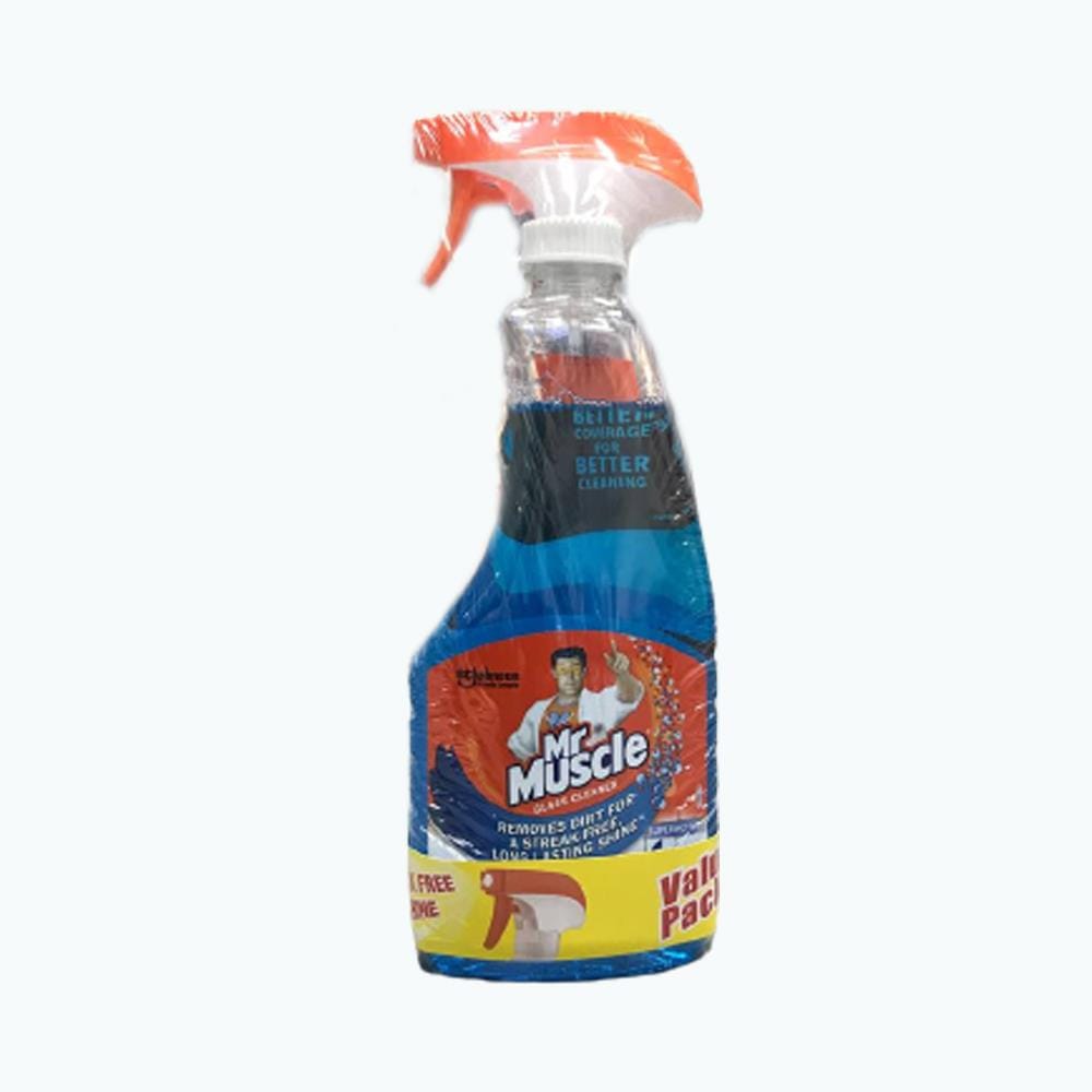 MR MUSCLE GLASS CLEANER ACTIVE 500ML VALUE PACK