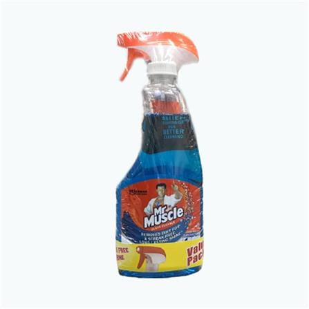 MR MUSCLE GLASS CLEANER ACTIVE 500ML VALUE PACK