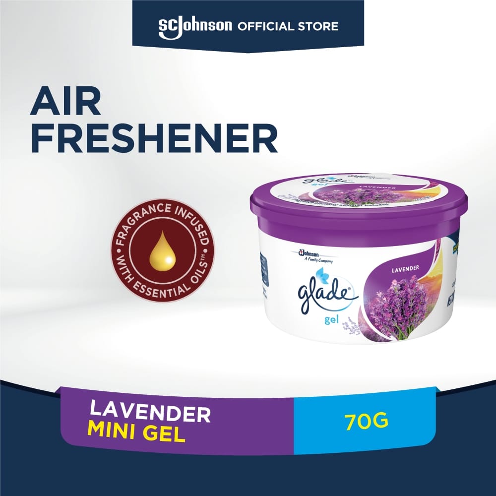 GLADE MINI GEL 70G LAVENDER
