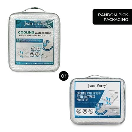 JEAN PERRY COOLING WATERPROOF FITTED MATTRESS PROTECTOR SUPER KING