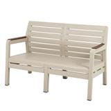 MONTANA BEIGE PP PLASTIC 2 SEAT BENCH