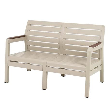 MONTANA BEIGE PP PLASTIC 2 SEAT BENCH