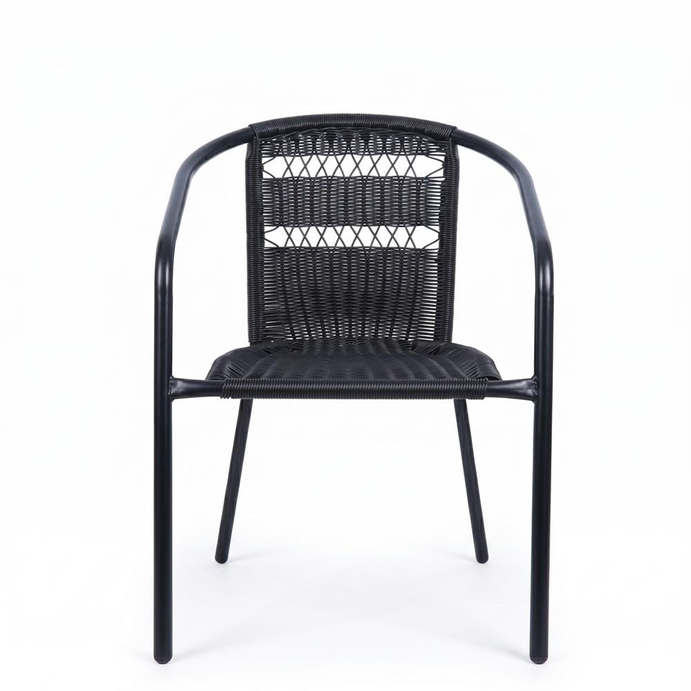 PE RATTAN CHAIR SPRING BDC1661 DARK BROWN