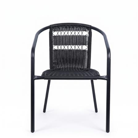 PE RATTAN CHAIR SPRING BDC1661 DARK BROWN