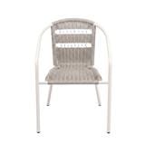 PE RATTAN CHAIR SPRING BDC1661 GREY