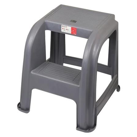 STEP STOOL MATALL 2-STEP GREY