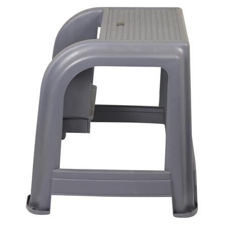 STEP STOOL MATALL 2-STEP GREY
