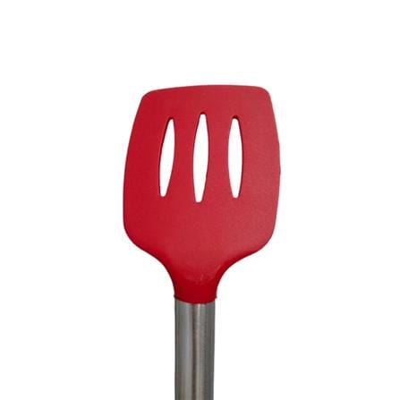 NYLON SLOTTED TURNER WITH STAINLESS STEEL HANDLE H705