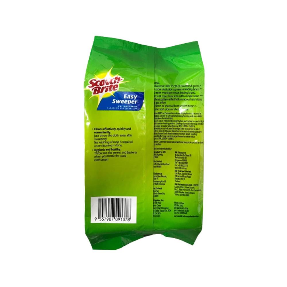 SCOTCH BRITE EASY SWEEPER WET WIPES 20S