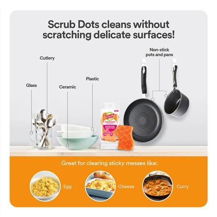 SCOTCH BRITE SCRUB DOTS NON-SCRATCH 1PK