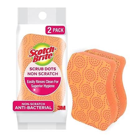 SCOTCH BRITE SCRUB DOTS NON-SCRATCH 2PK