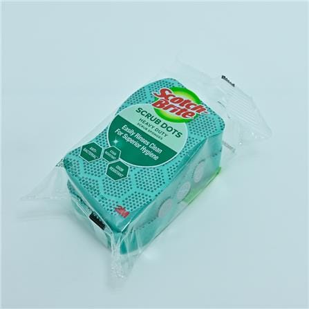 SCOTCH BRITE SCRUB DOTS HEAVY DUTY 2PK