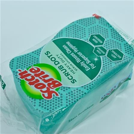 SCOTCH BRITE SCRUB DOTS HEAVY DUTY 2PK