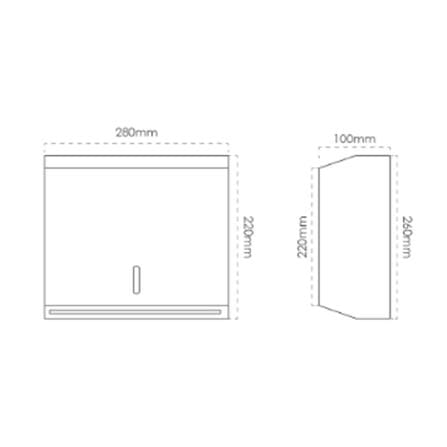 MOYA TISSUE HOLDER ATH-5823 STAINLESS STEEL