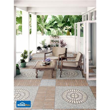 TARA FLOORTILE 40X40CM STONE MADAGASCAR GREY 0.96M2