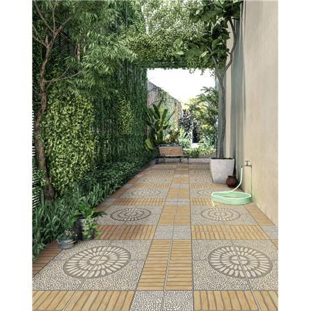 TARA FLOORTILE 40X40CM STONE MADAGASCAR GREY 0.96M2