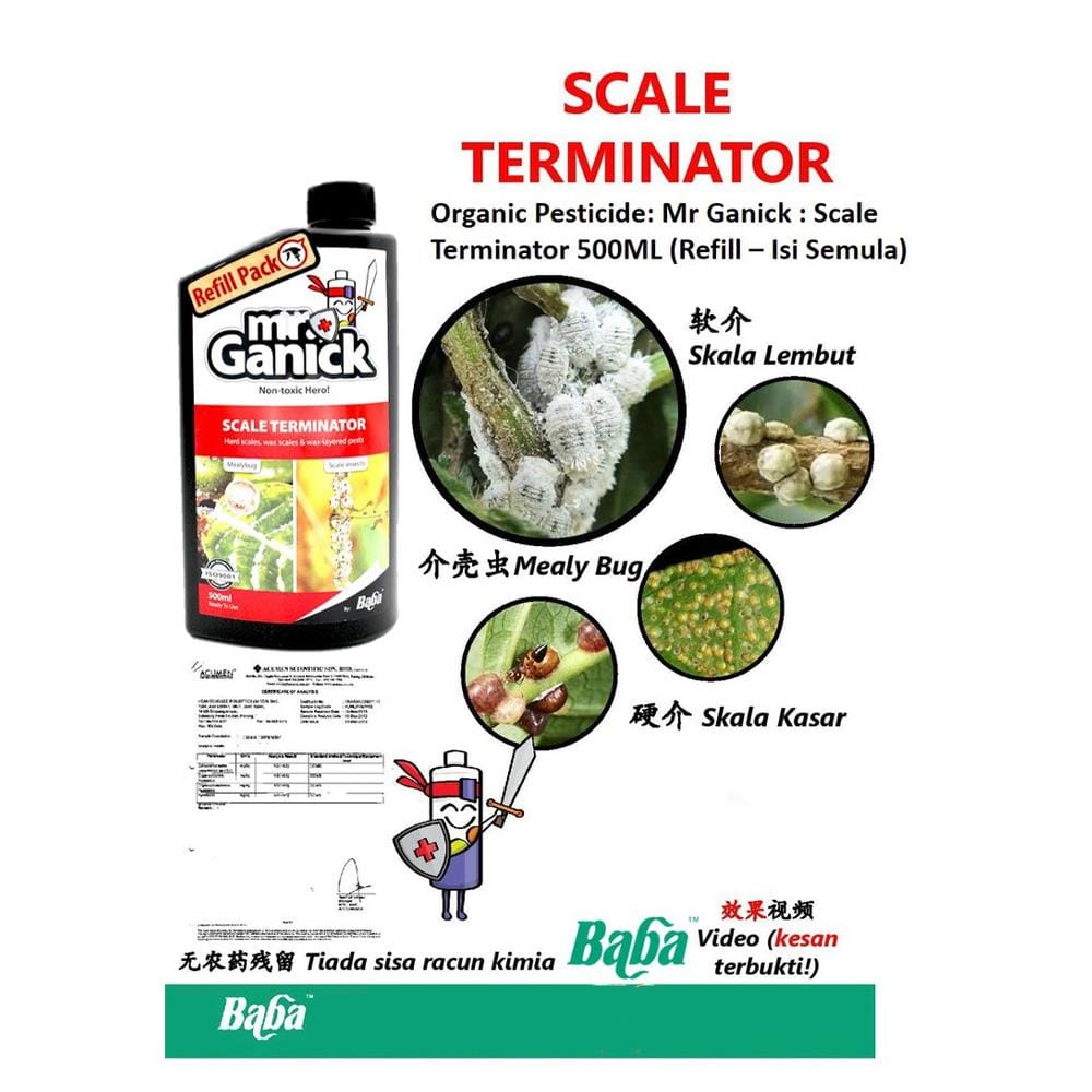 BABA MR GANICK SCALE TERMINATOR REFILL PACK 500ML