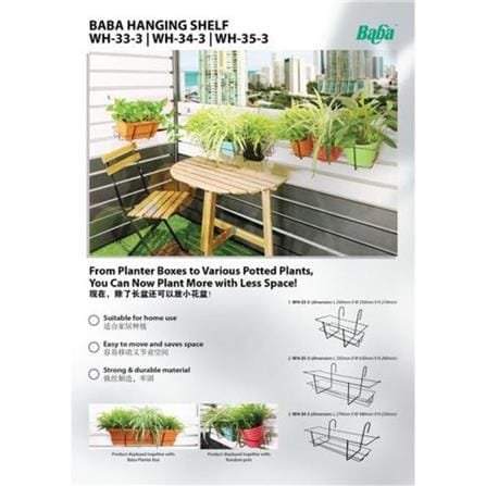 BABA WH-33-3 POTS IRON HANGING STAND
