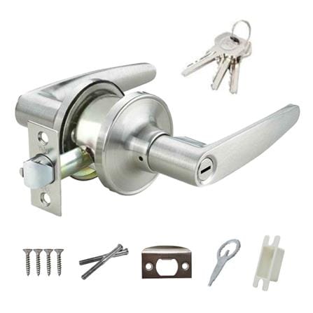 YALE BATHROOM LEVER VL4442 60MM US15 SATIN NICKEL