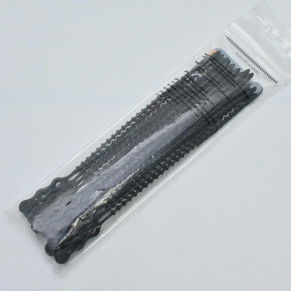 ELECKTA RELLINESABLE CABLE TIES (BALL LOCK TYPE) 8" 4.8 Millimeter BLACK (20 LINE)