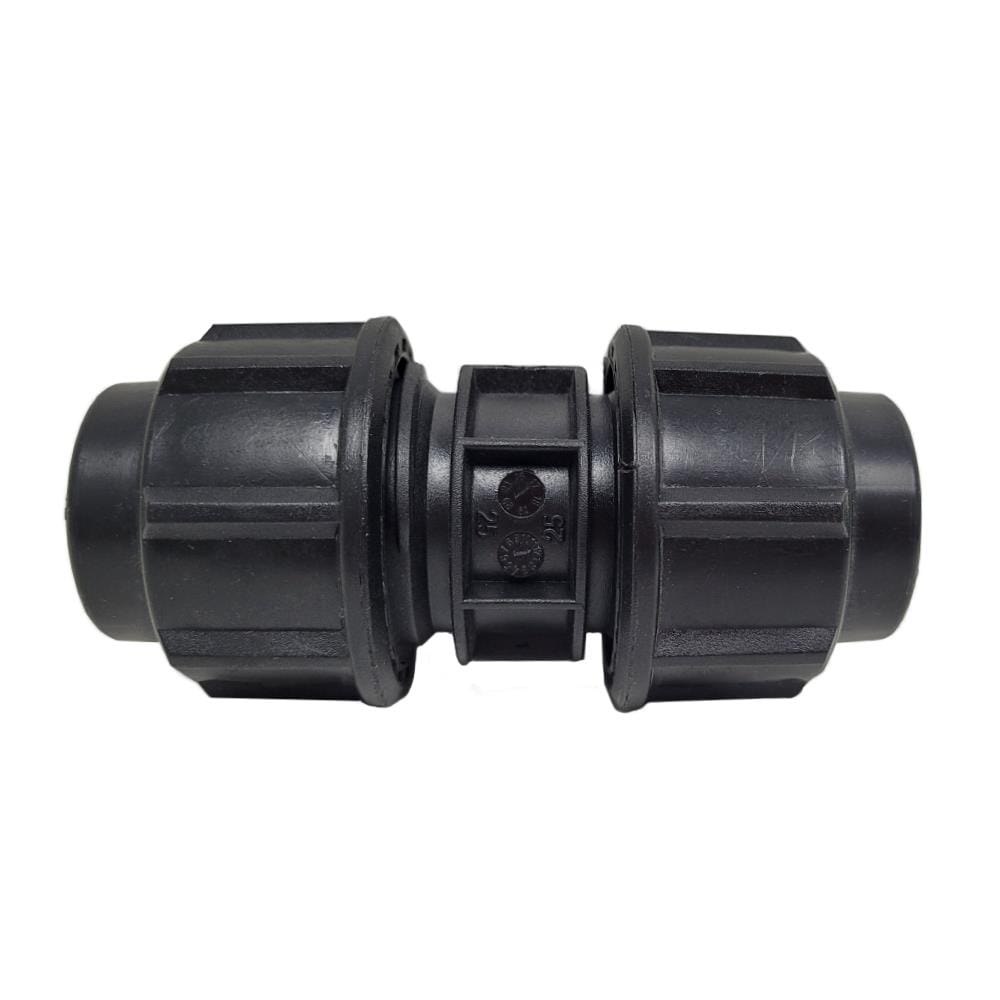 ATKC POLY FITTINGS STRAIGHT COUPLER 25MM x 25MM